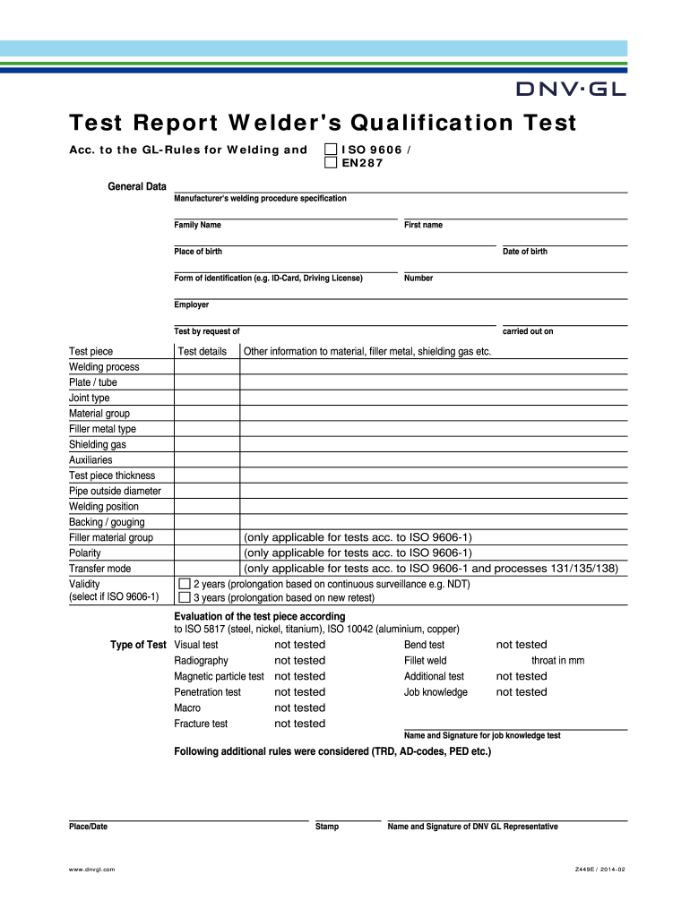  Dnv Welding Certificate Issuing Center Form 2014-2024