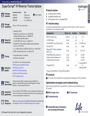 Superscript Iv Manual  Form