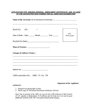 Advocate ID Card Download  Form