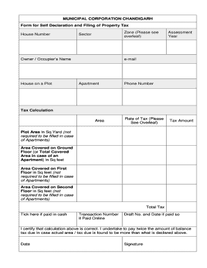 Self Declaration Form for Property