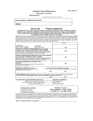 Anno 20 Prezzi Massimi Provincia Di Lucca Provincia Lucca  Form