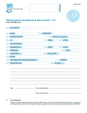 Modello Ap17 Inps  Form