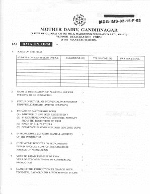 Mother Dairy Booth Application Form