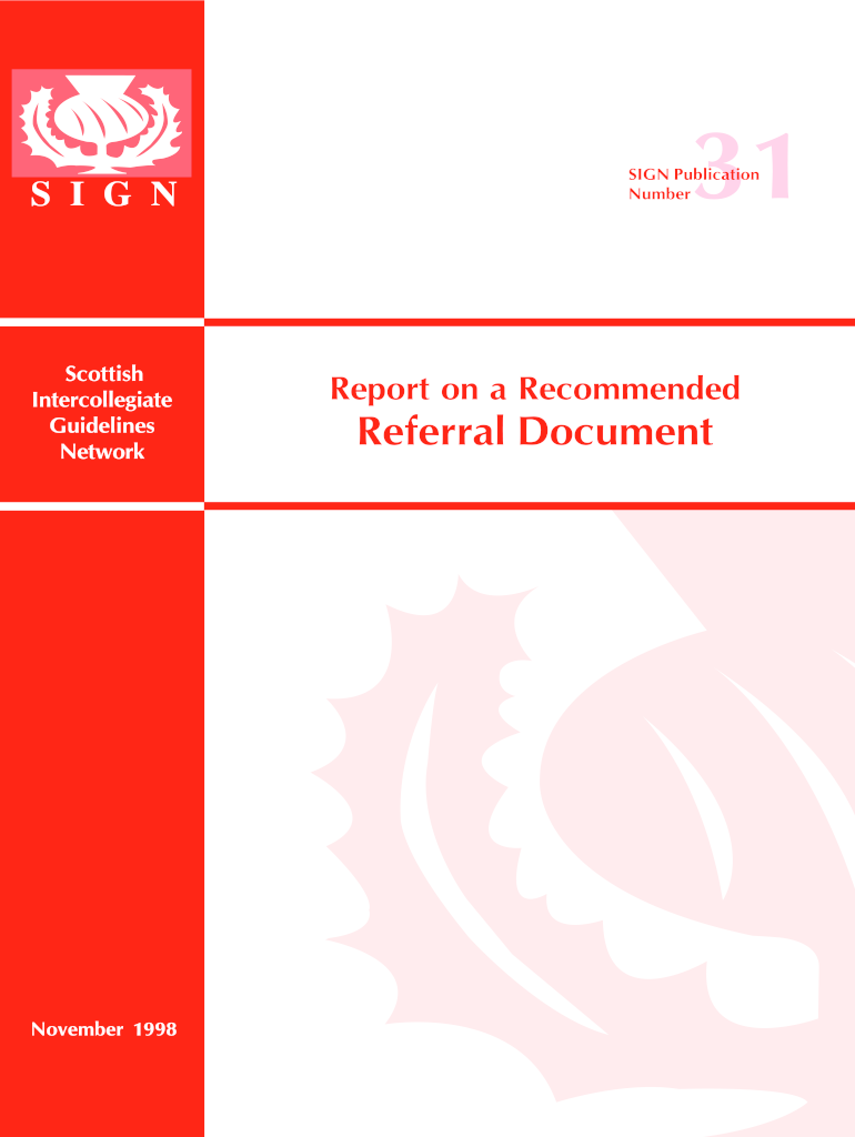 Get and Sign Referral Document 1998-2022 Form