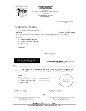 Ocra Pgh  Form