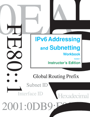 Ipv6 Addressing and Subnetting Workbook  Form