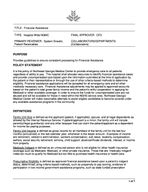 Nghs Financial Assistance  Form