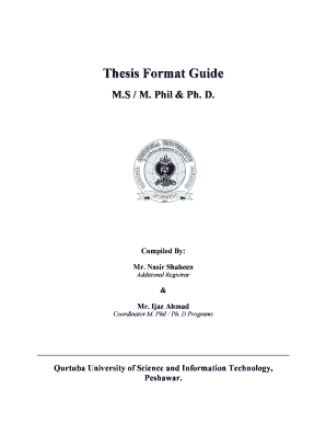 Qurtuba University Thesis Format