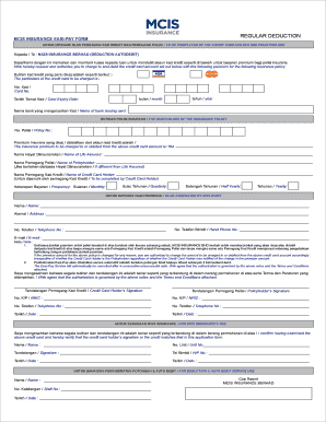 Easi Pay Form MCIS Insurance Berhad