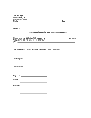 Wage Earner Development Bond Brac Bank  Form