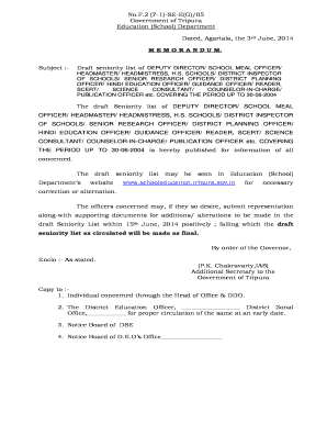 Elementary Education Tripura  Form