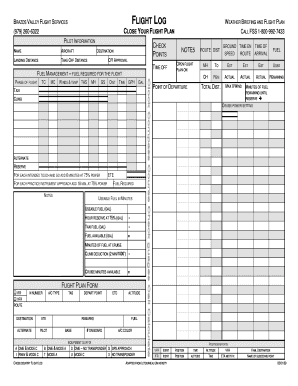 Brazos Valley Flight Services  Form