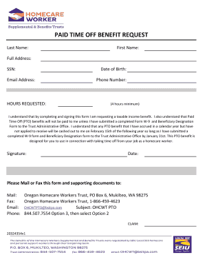 Paid Timeoff  Form