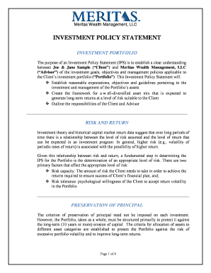 Examples of Policy Statement  Form