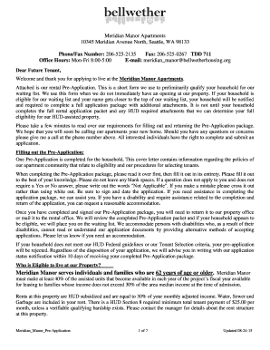 Meridian Manor Pre Application Bellwether Housing Bellwetherhousing  Form