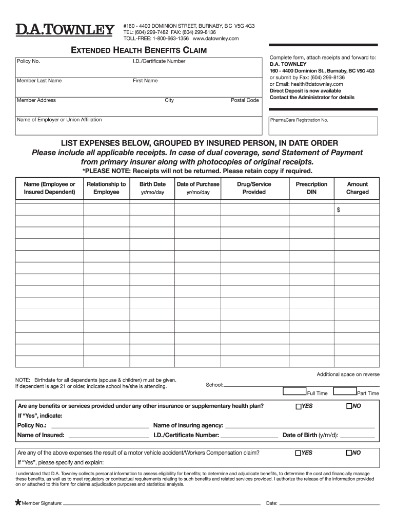 Get and Sign Da Townley 2015 Form