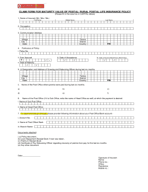 How to Claim Pli Maturity Amount Online  Form