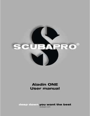 Scubapro One Dive Computer Manual  Form