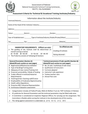 Navttc Registration Form
