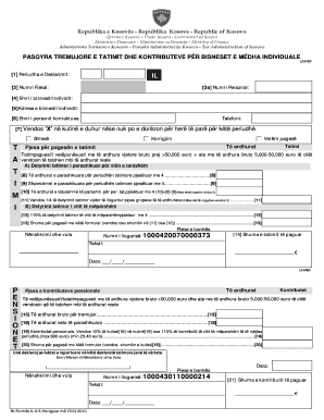 Numri Fiskal  Form