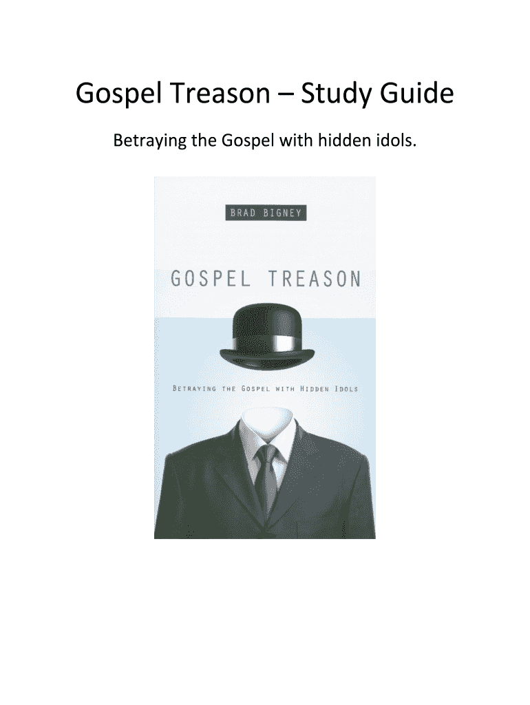 Gospel Treason Study Guide  Form