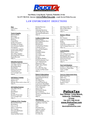 Policetax  Form