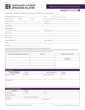 Token Application Form