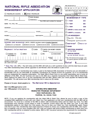 Nra Application  Form