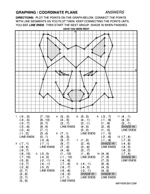 Coordinate Plane Pictures  Form