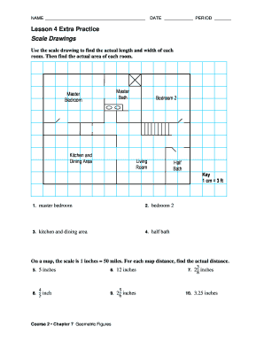 Lesson 4 Extra Practice Scale Drawings  Form