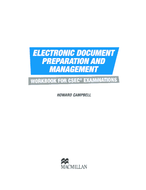Electronic Document Preparation and Management Textbook PDF  Form