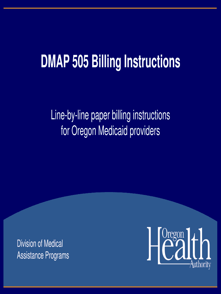 Oregon Medicaid Forms 505